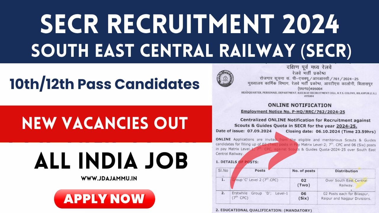 SECR Recruitment 2024