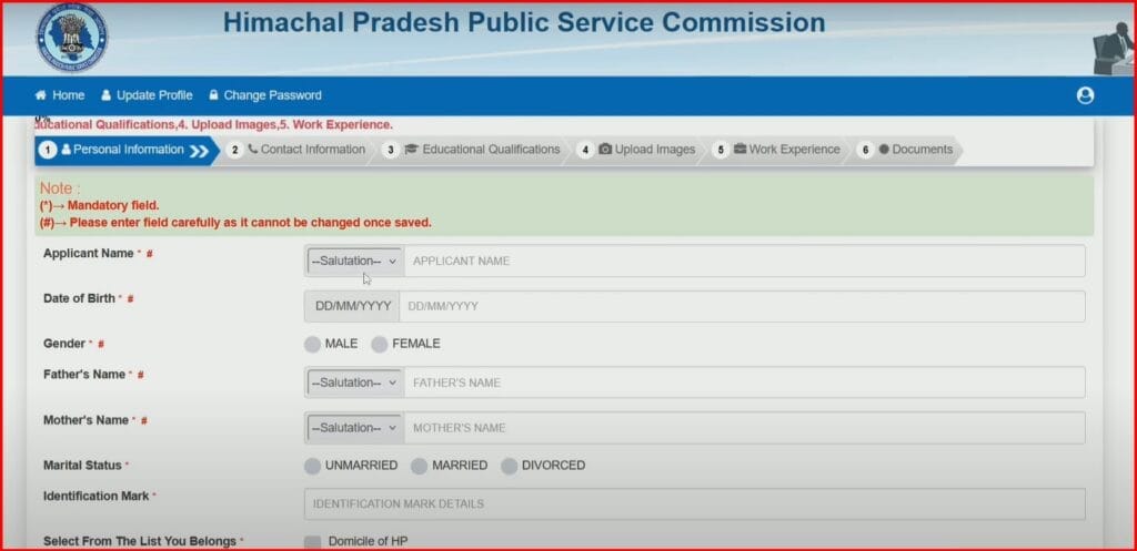 HP Police Constable Recruitment 2024 apply Online