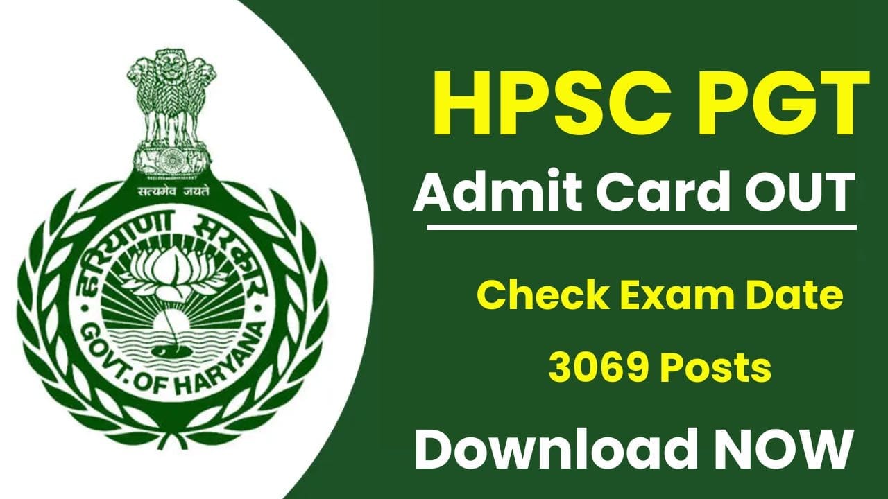 HPSC PGT Admit Card 2024