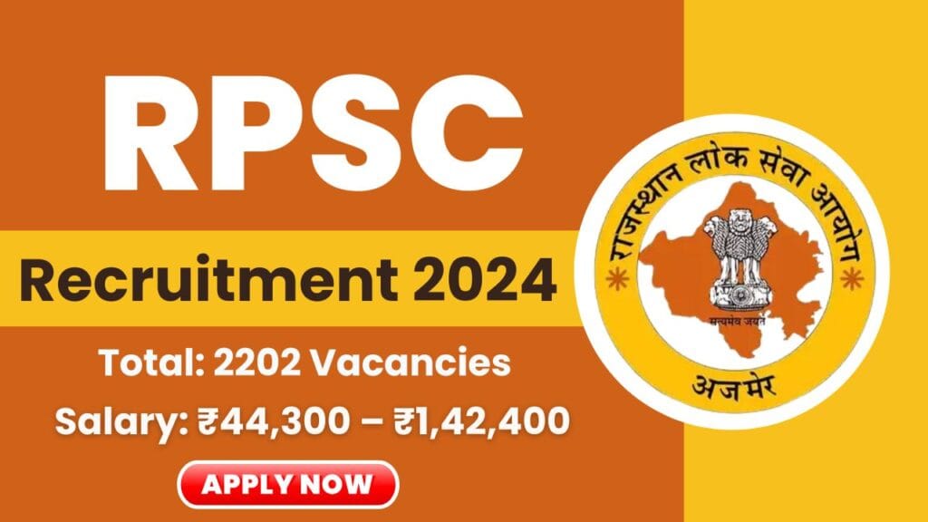 RPSC School Lecturer Recruitment 2024
