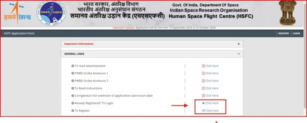 Steps to Apply Online for ISRO HSFC Recruitment 2024
