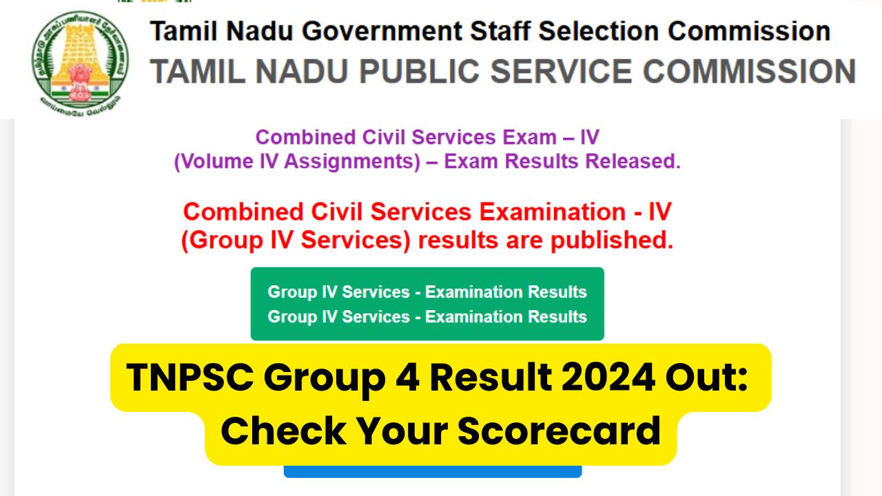 TNPSC Group 4 Result 2024