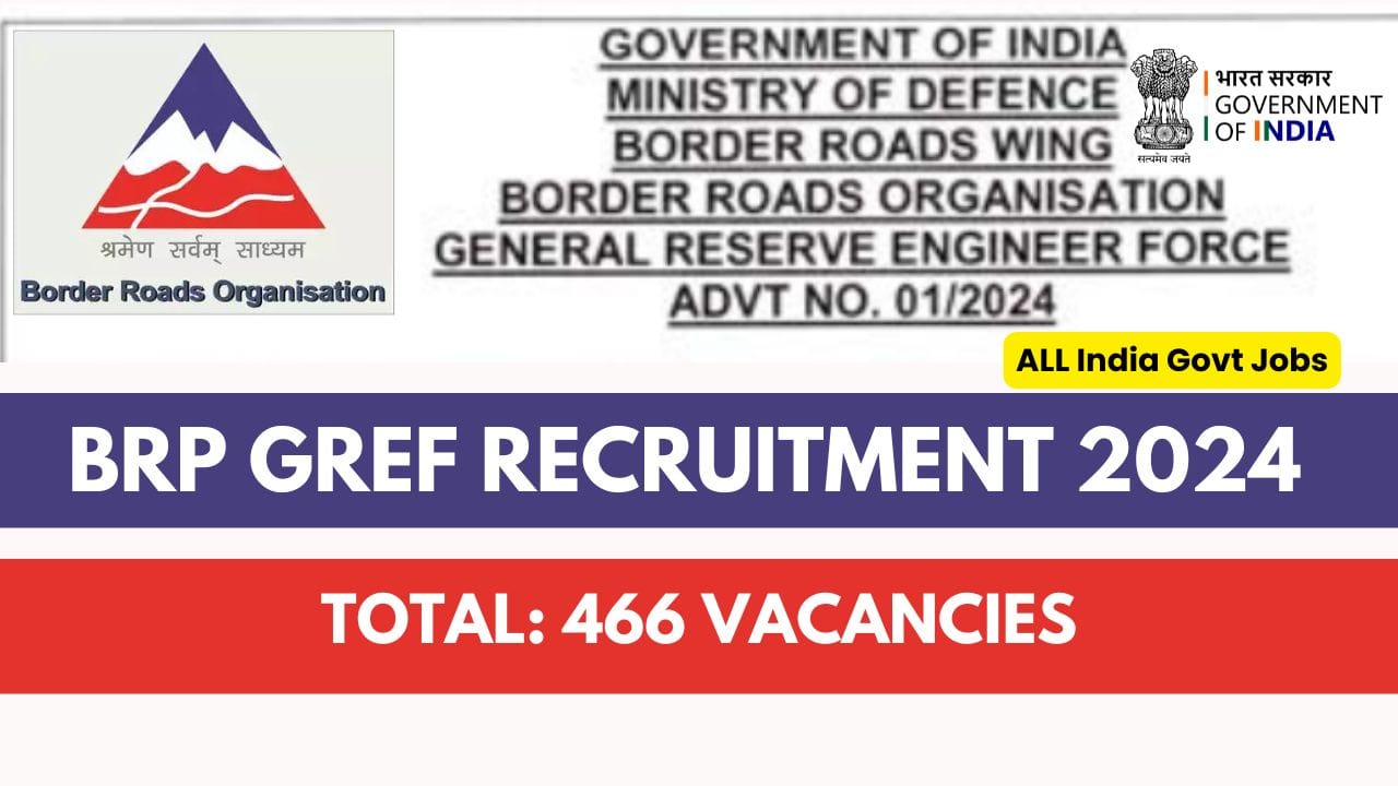 BRP GREF Recruitment 2024