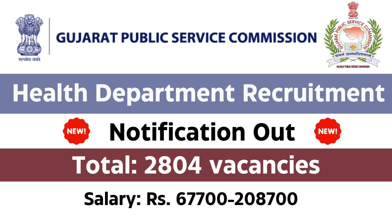 Health Department Recruitment 2024