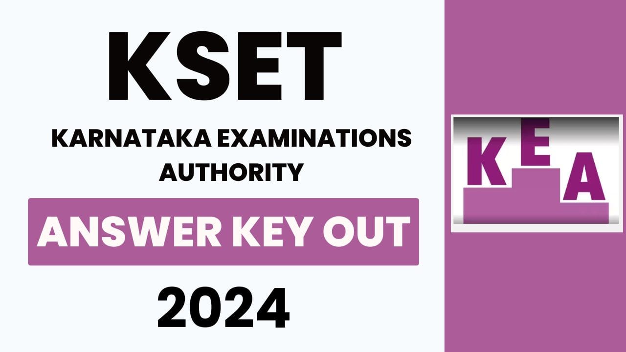 KSET answer key out 2024