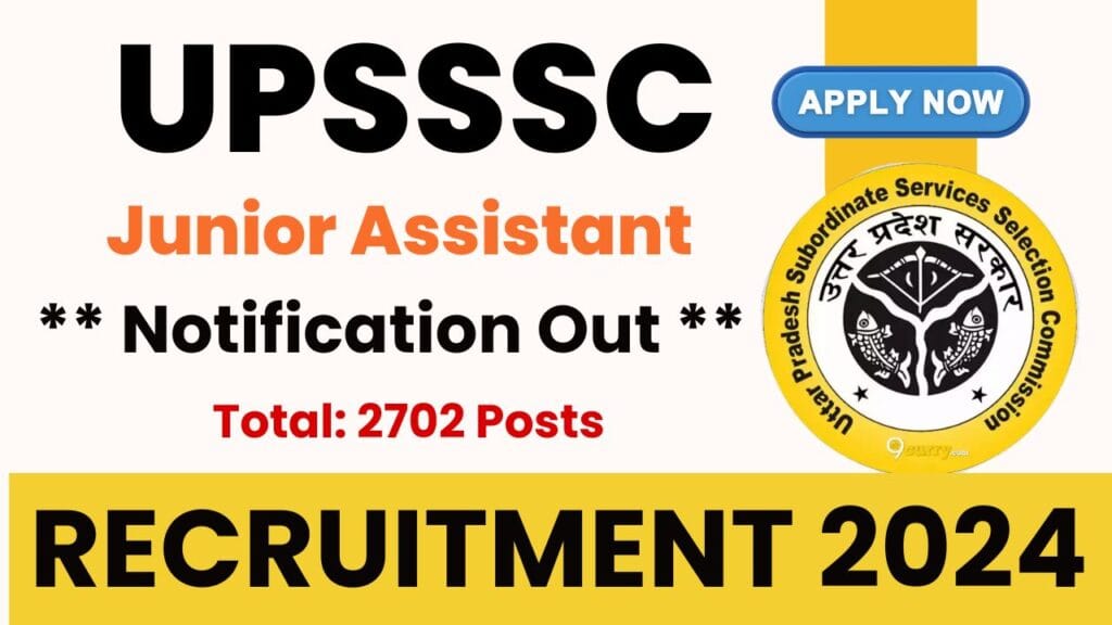 UPSSSC Junior Assistant Recruitment 2024