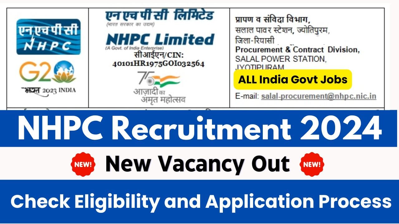 NHPC Recruitment 2024