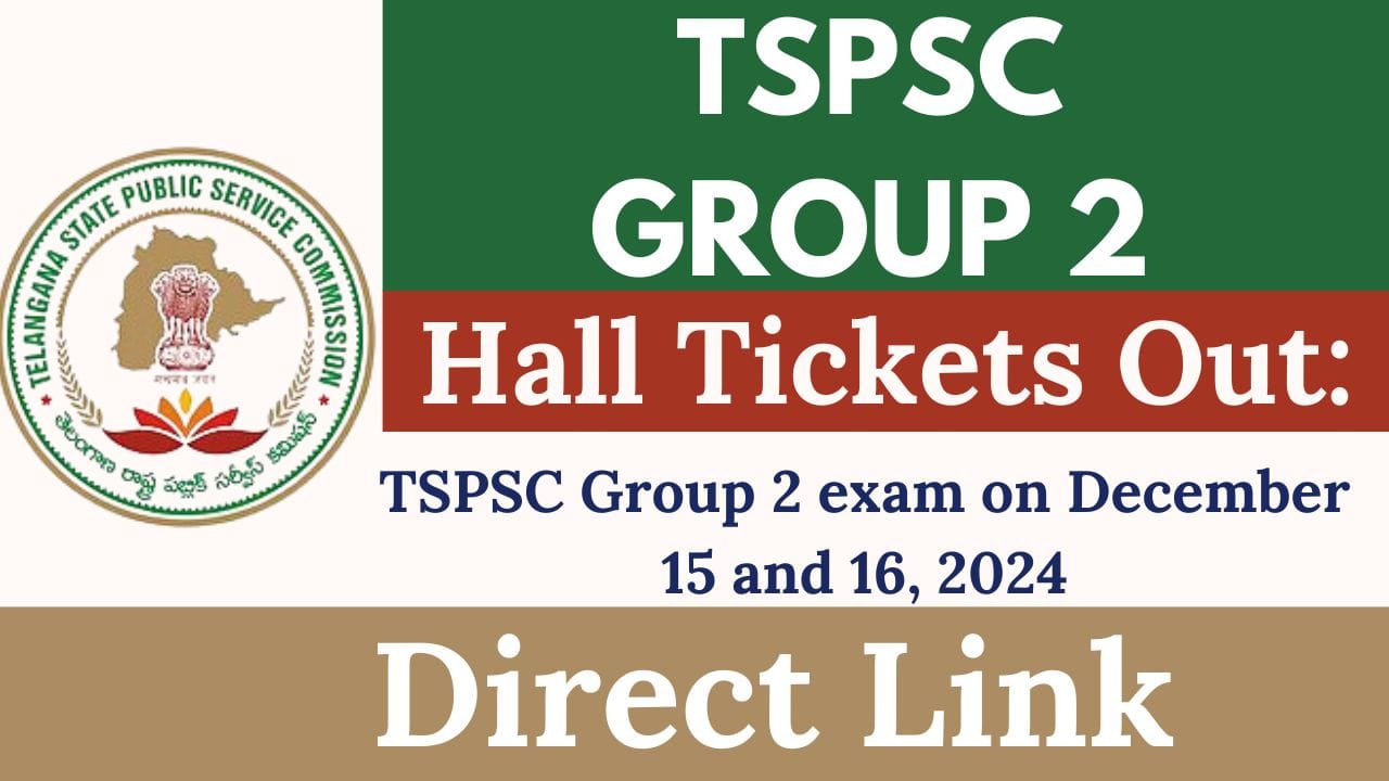 TSPSC Group 2 Hall Ticket 2024