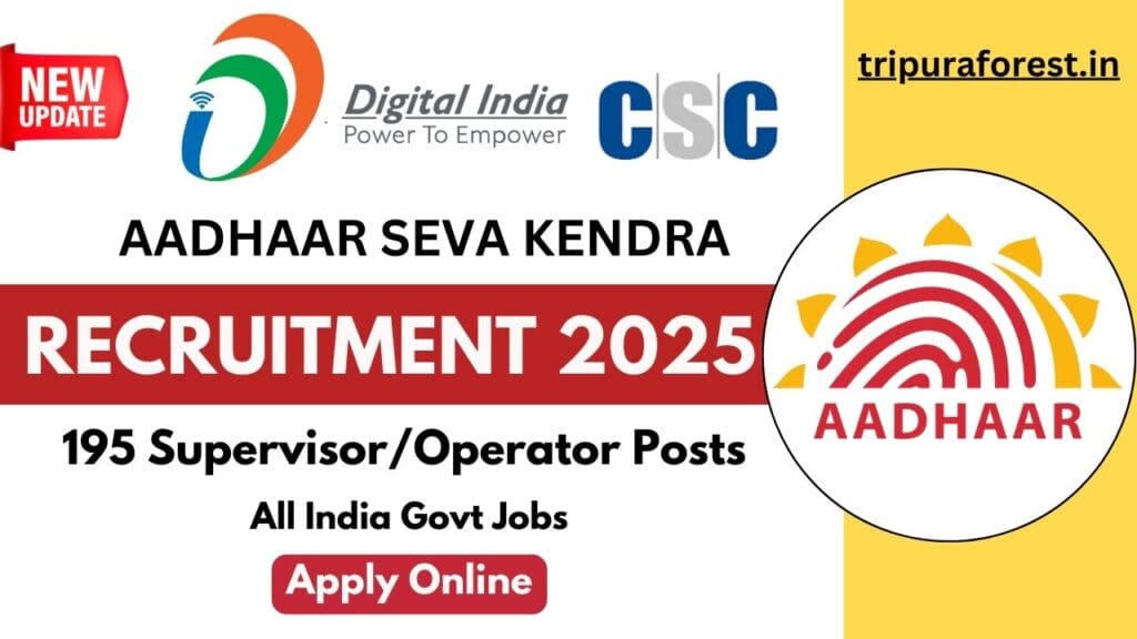 Aadhaar Seva Kendra Recruitment 2025