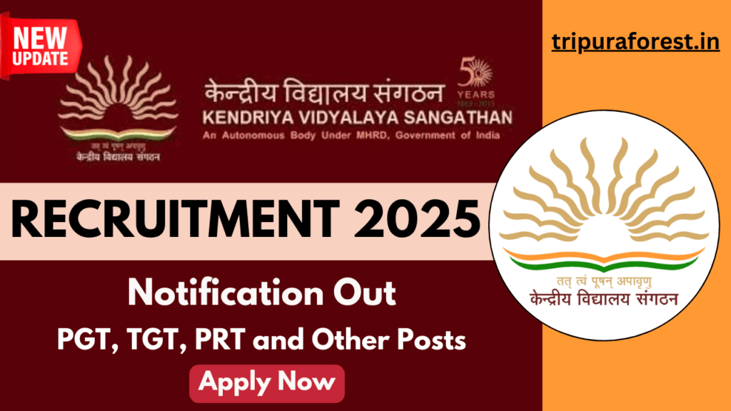 KVS Recruitment 2025 Notification Out for PGT, TGT, PRT Posts, Check All Details