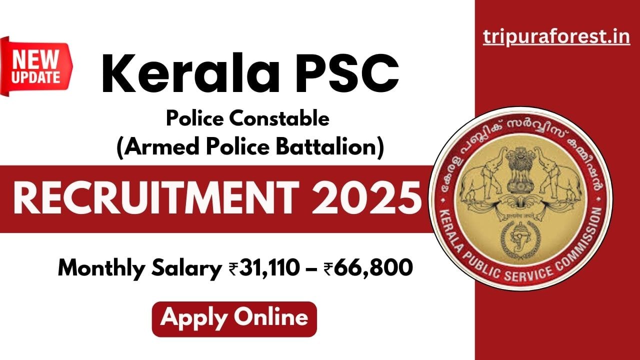 Kerala PSC Police Constable Recruitment 2025